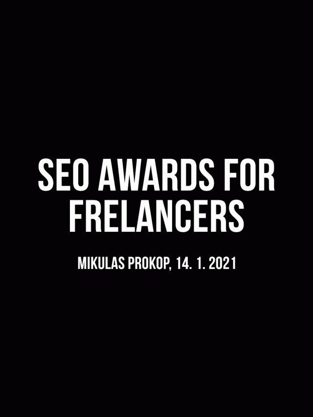 SEO Freelancers, Take Part In SEO Awards