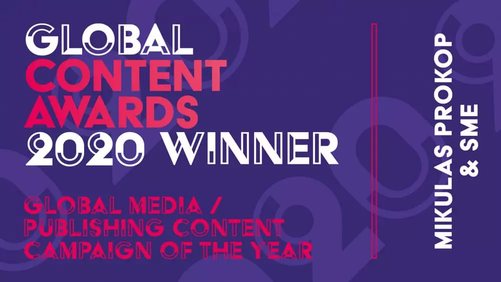 Global Content Awards 2020 Winner Mikulas Prokop Freelance SEO Consultant